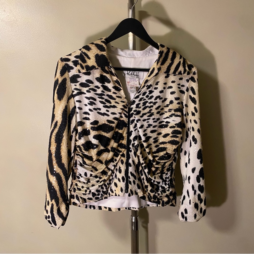 Joseph Ribkoff - Glimmering Animal Print Jacket